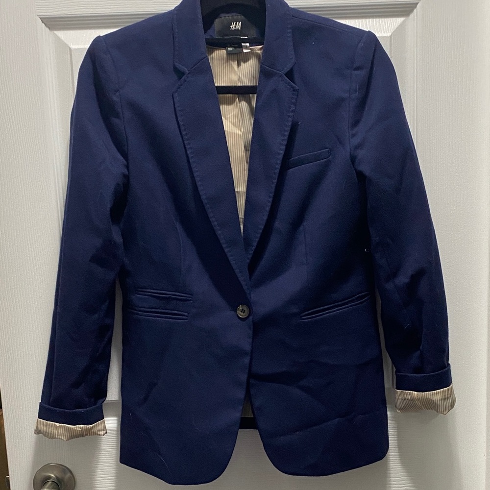 H&M Navy Blue Blazer